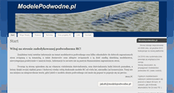 Desktop Screenshot of modelepodwodne.pl
