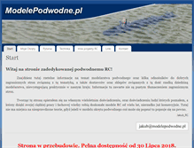 Tablet Screenshot of modelepodwodne.pl